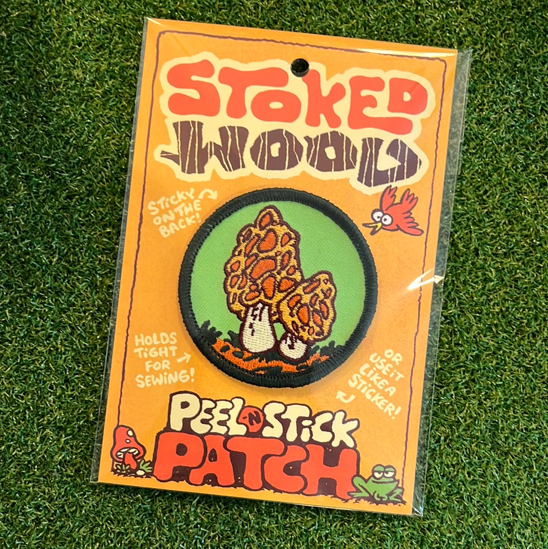 Stoked Wood Peel-N-Stick Morel mushroom Patch