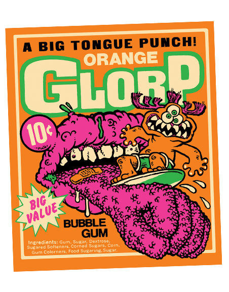 GLORP A Big Tongue Punch Sticker!