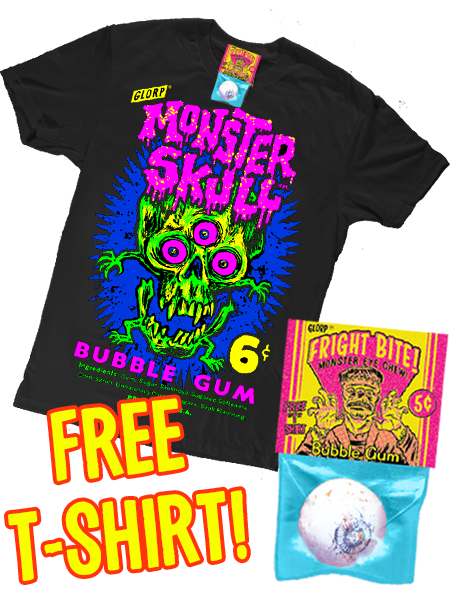 GLORP Fright Bite! (With FREE GLORP Monster Skull T-Shirt!)