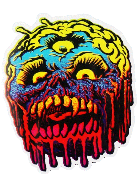 Skull Brain Sticker!