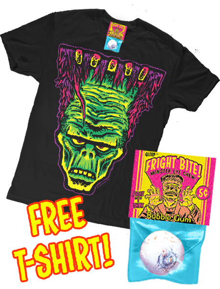 GLORP Fright Bite! (with FREE Flat Top Frank T-Shirt)