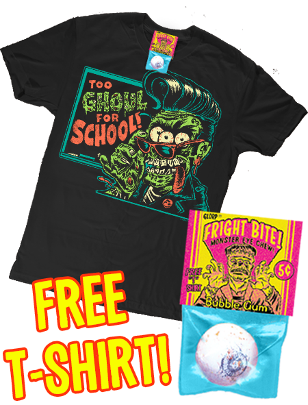 GLORP Fright Bite! (with FREE Too Ghoul For School T-Shirt)