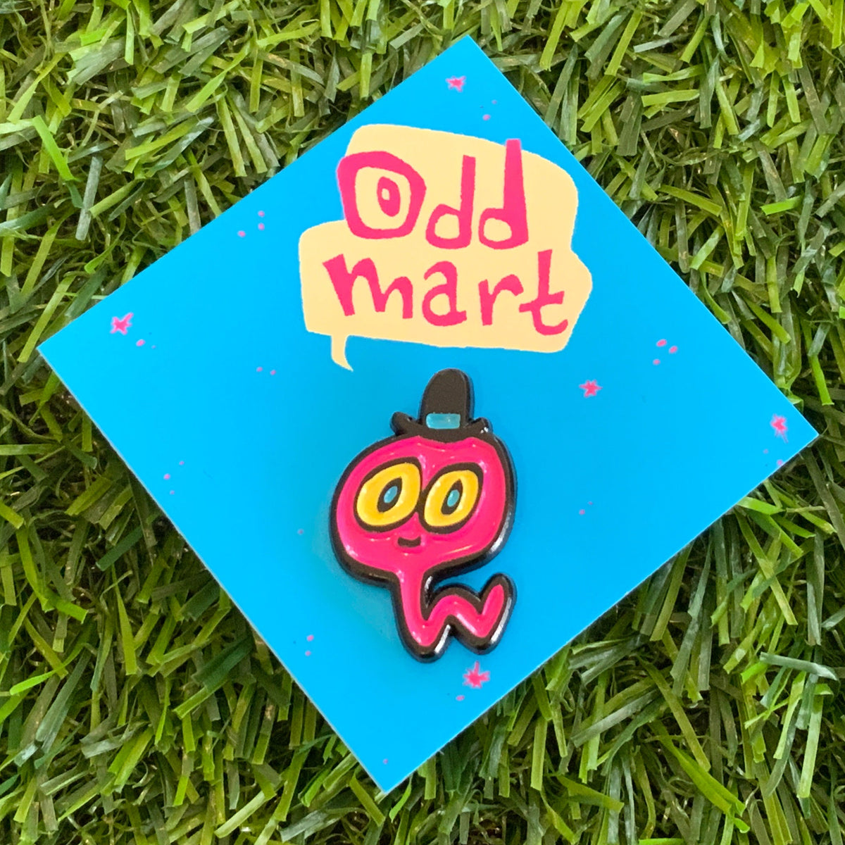Odd Mart Wiggle Worm pin