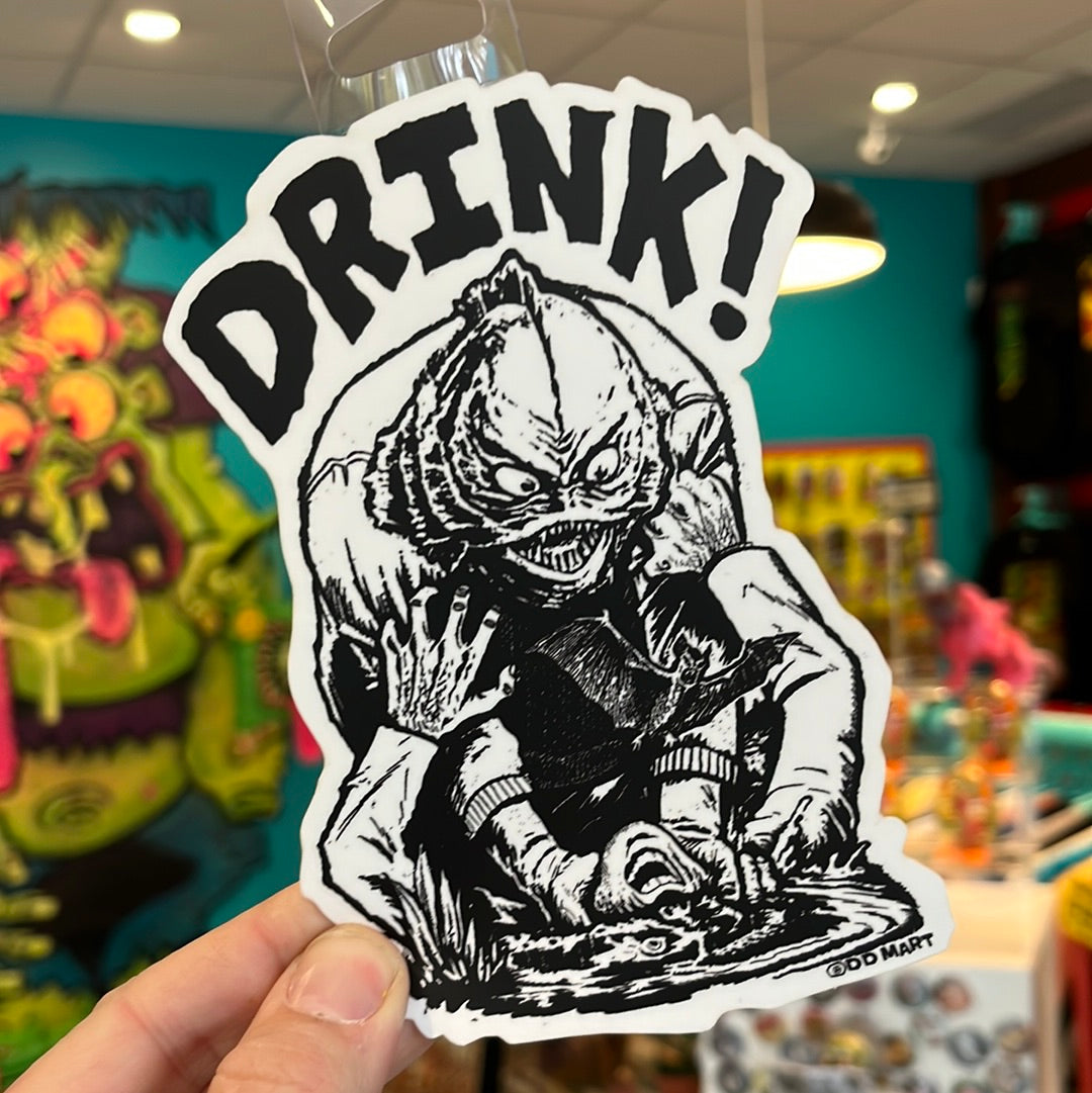 Odd Mart DRINK! water bottle sticker