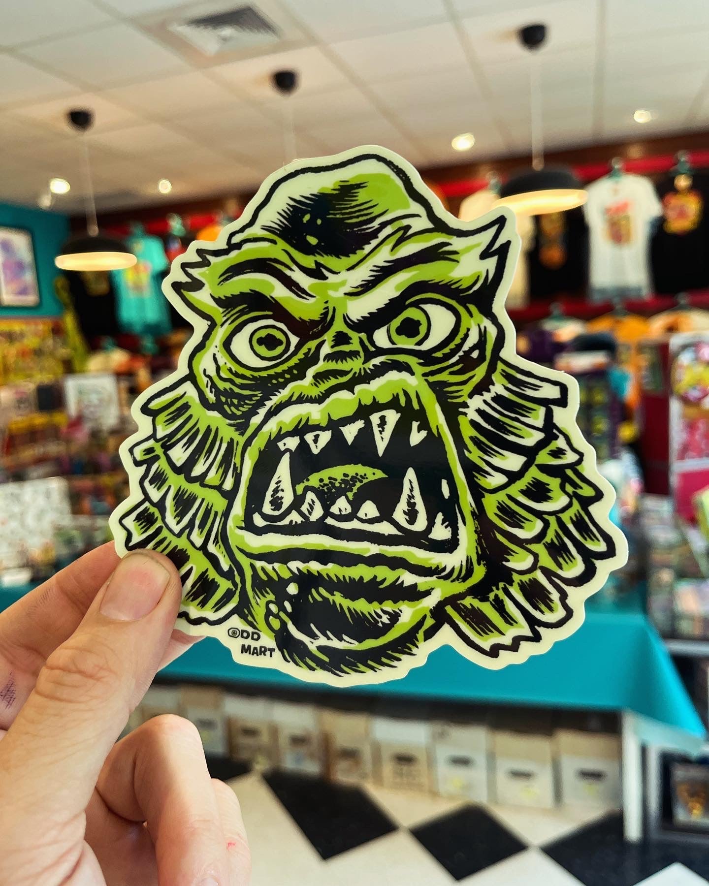 GLOW IN THE DARK CREEPER STICKER