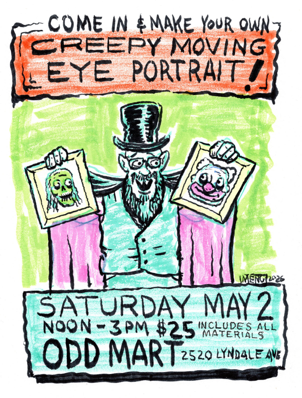 Monster Matt's Creepy Craft Class Saturday - May 2nd