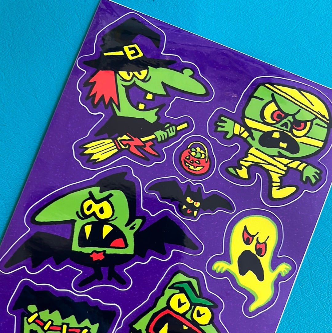 Halloweirdos sticker sheet!