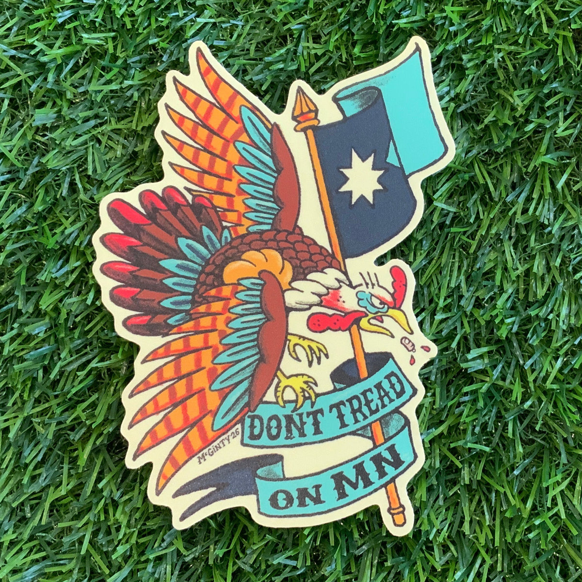 ODD MART Don’t Tread on MN Turkey Sticker!