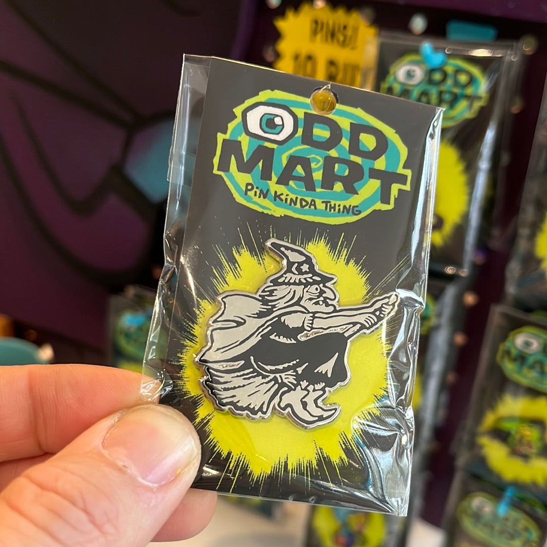 Odd Mart Silver witch Pin