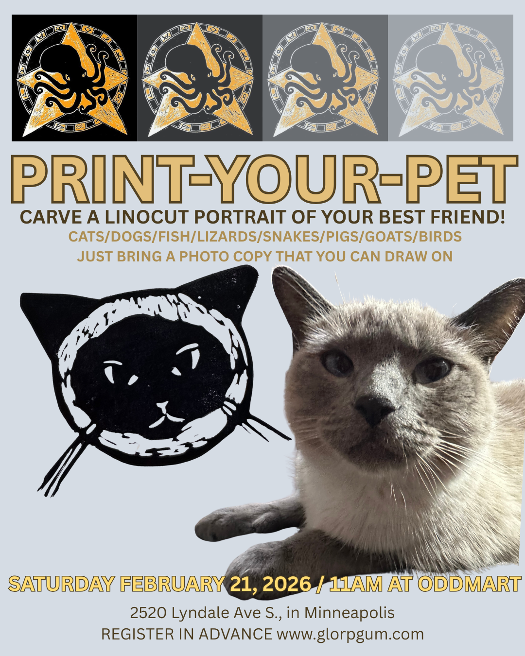 Print your pet class with The Crafty Hag! - Feb 21st