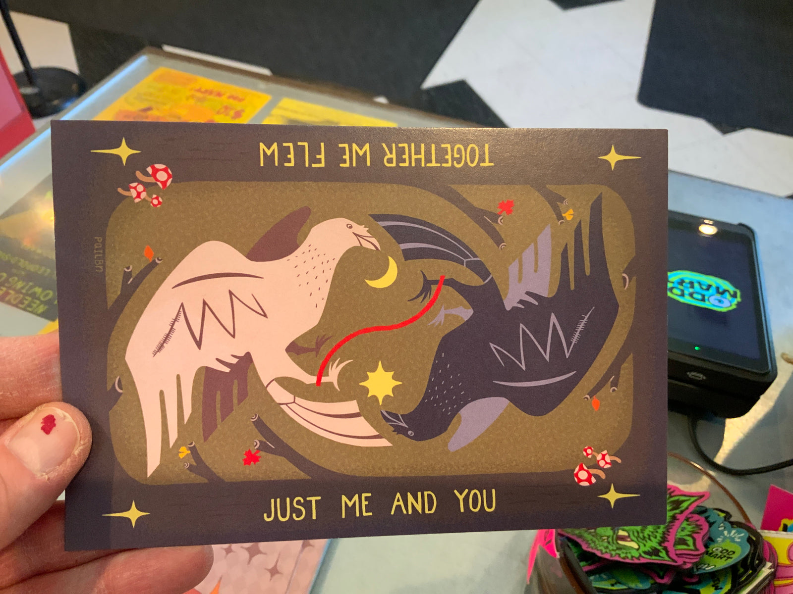 BNP together postcard