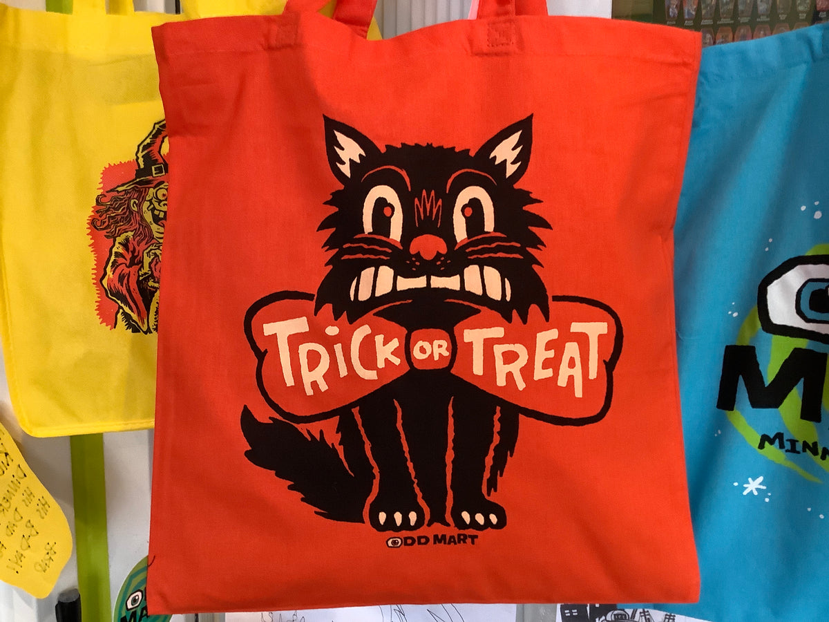 ODDMART Trick or Treat Scaredy Cat Tote