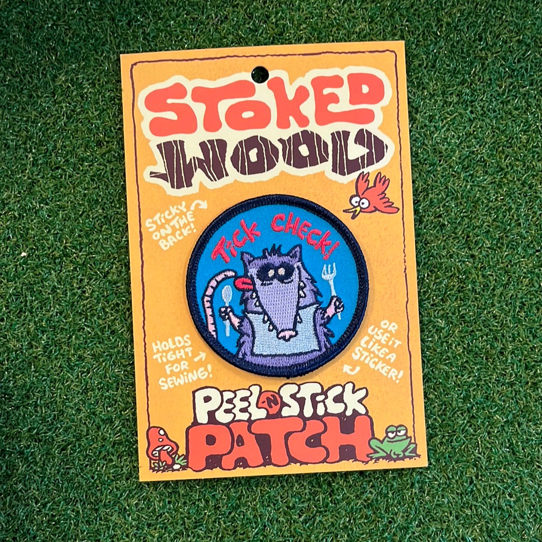 Stoked Wood Peel-N-Stick Tick Check Patch - Glorp Gum Stoked Wood Peel-N-Stick Tick Check Patch - Glorp Gum