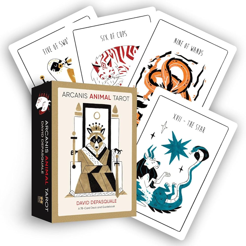 Arcanis Animal Tarot: A 78-Card Deck and Guidebook cover image