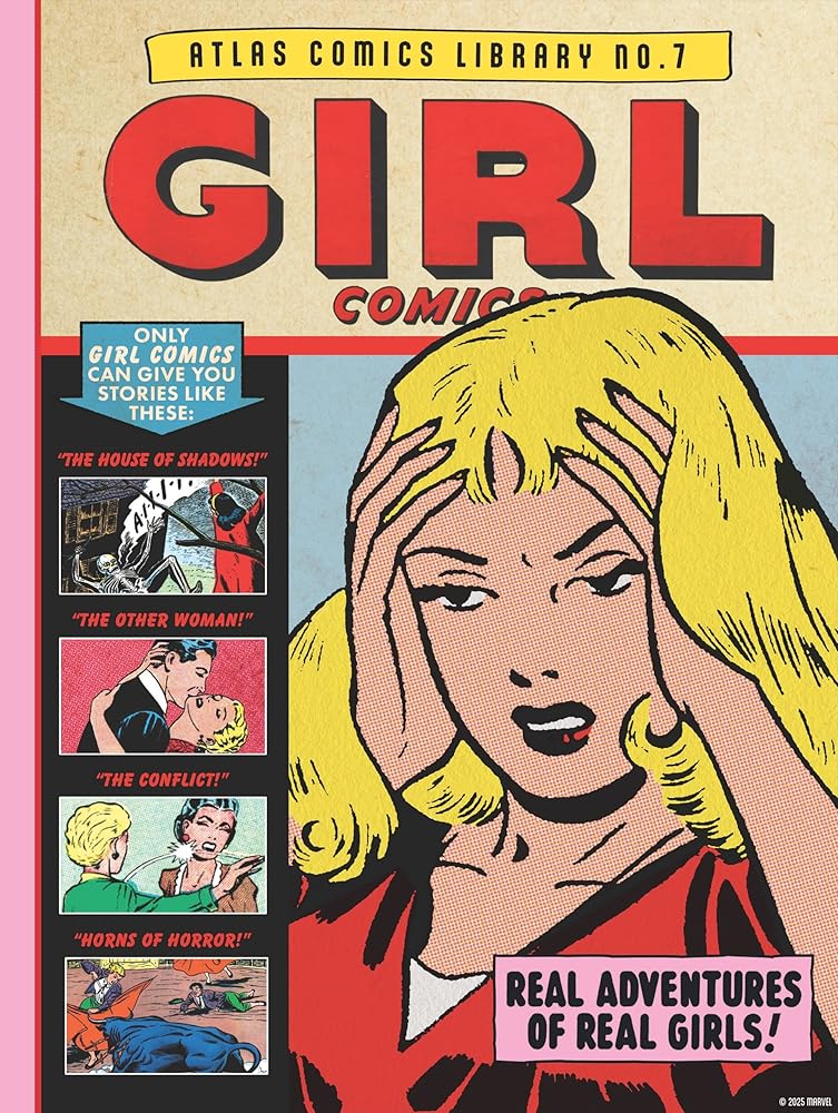 The Atlas Comics Library No. 7: Girl Comics (The Fantagraphics Atlas Comics Library) cover image