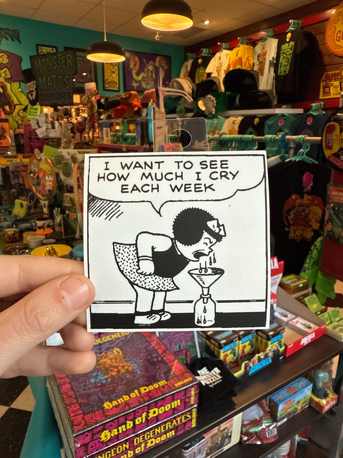 I Want To See How Much I Cry Sticker