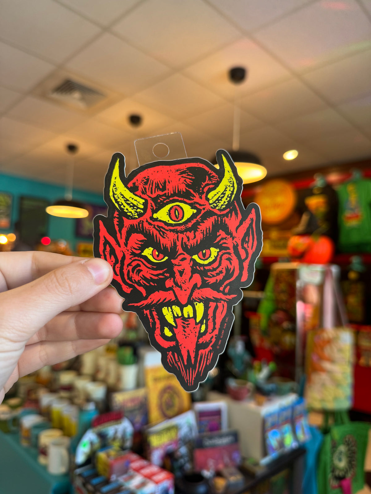 3 eyed Devil Sticker
