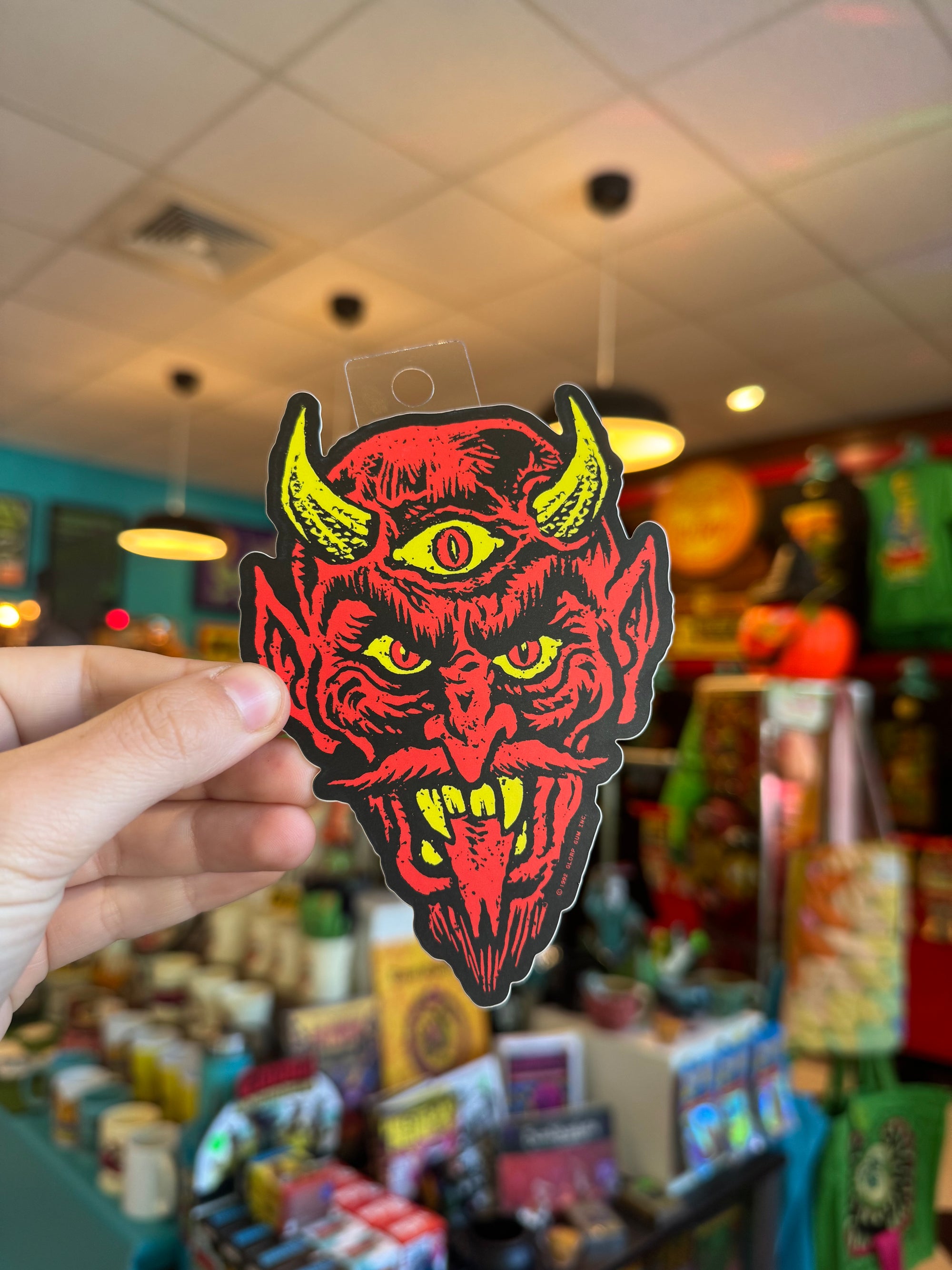3 eyed Devil Sticker
