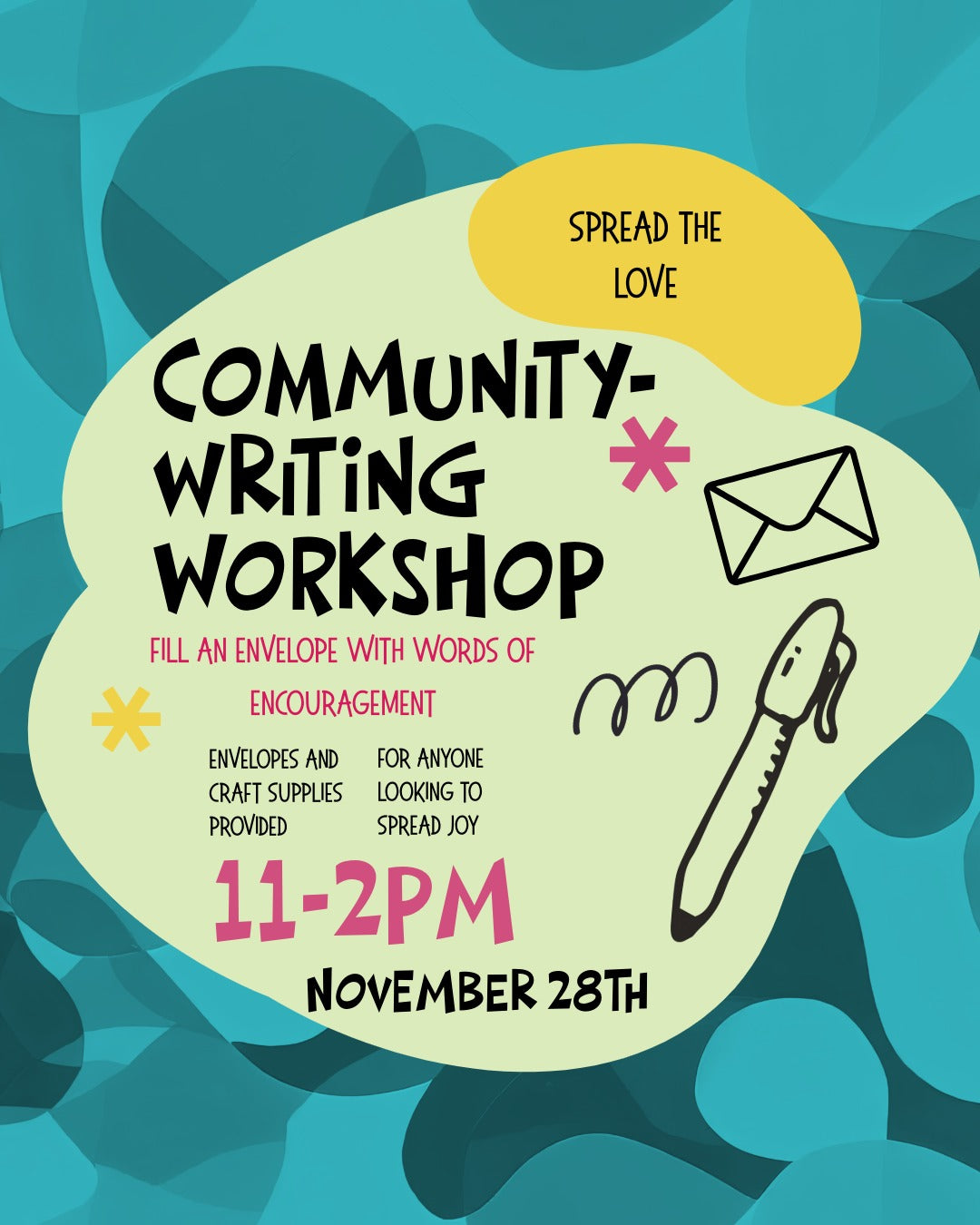 Community Writing Workshop (November 28th 2026)