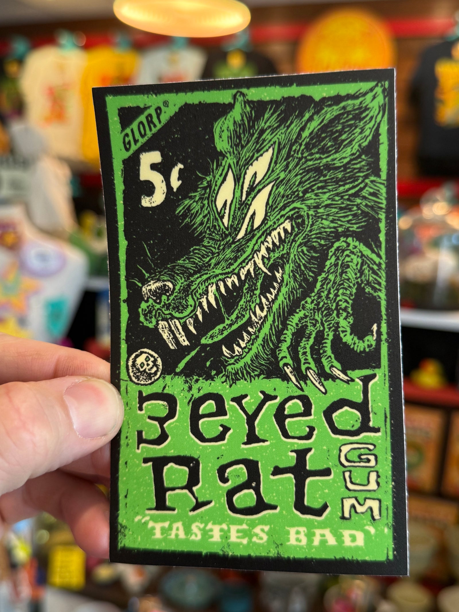 ODD MART 3 eyed rat Sticker!