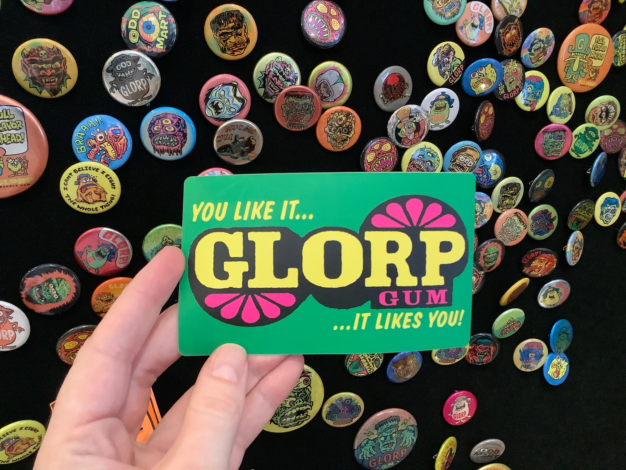 Glorp Gum Sticker! You like it… it likes you!