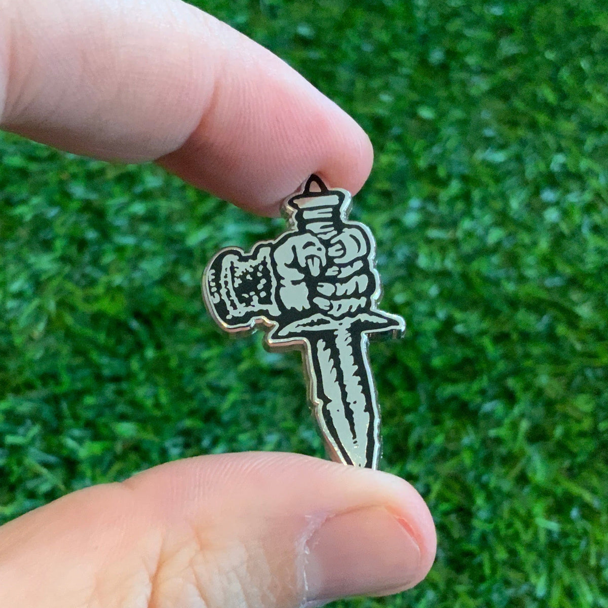 Odd Mart Silver Sword Pin