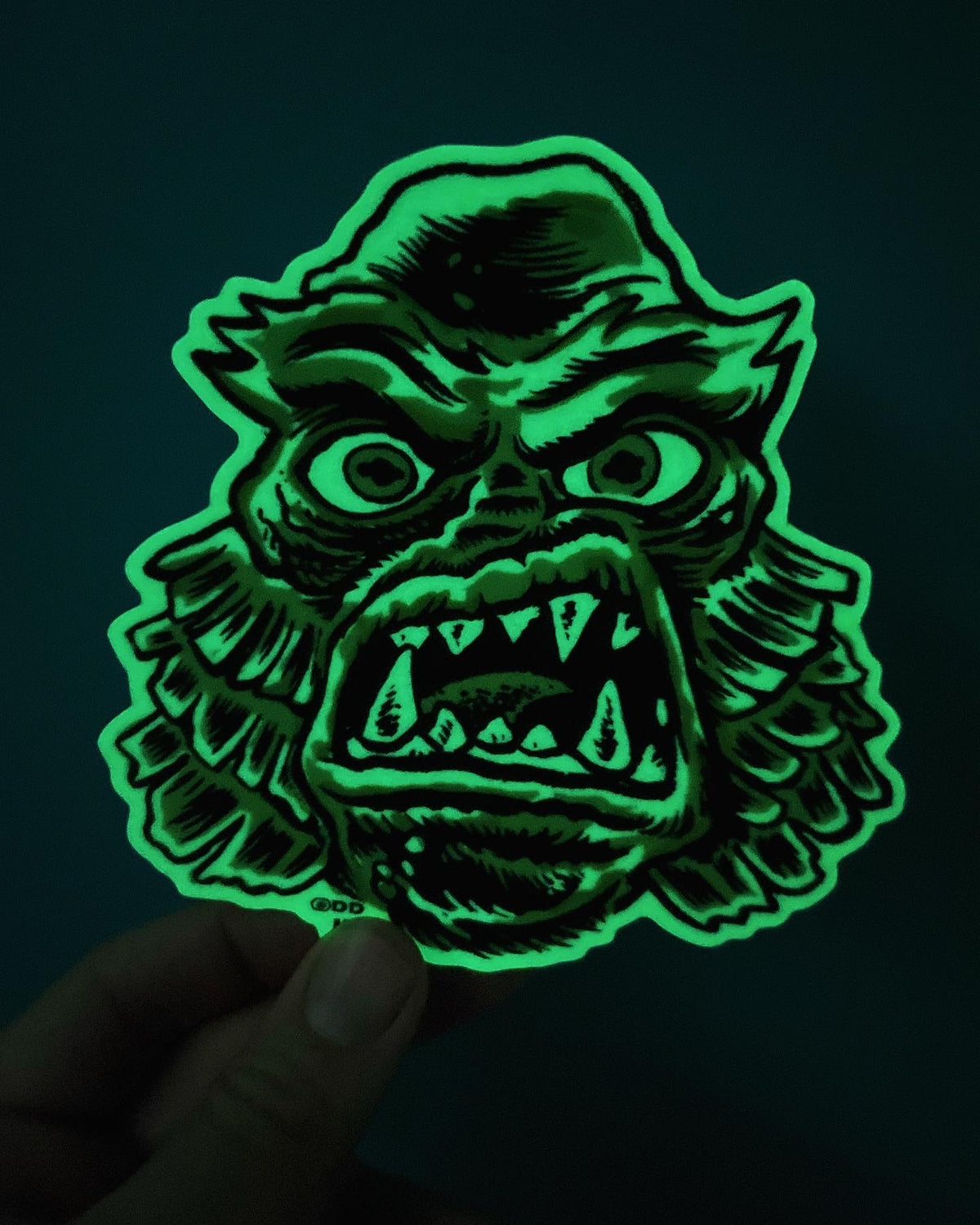 GLOW IN THE DARK CREEPER STICKER