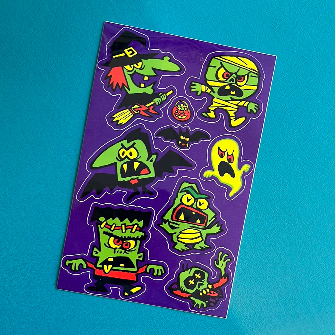 Halloweirdos sticker sheet!