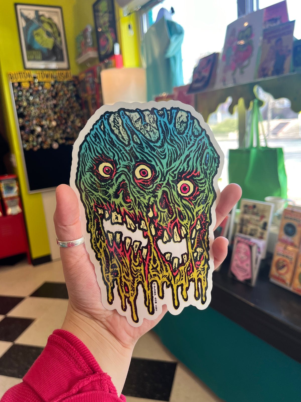 GLORP Melting Mutant Mummy Sticker!