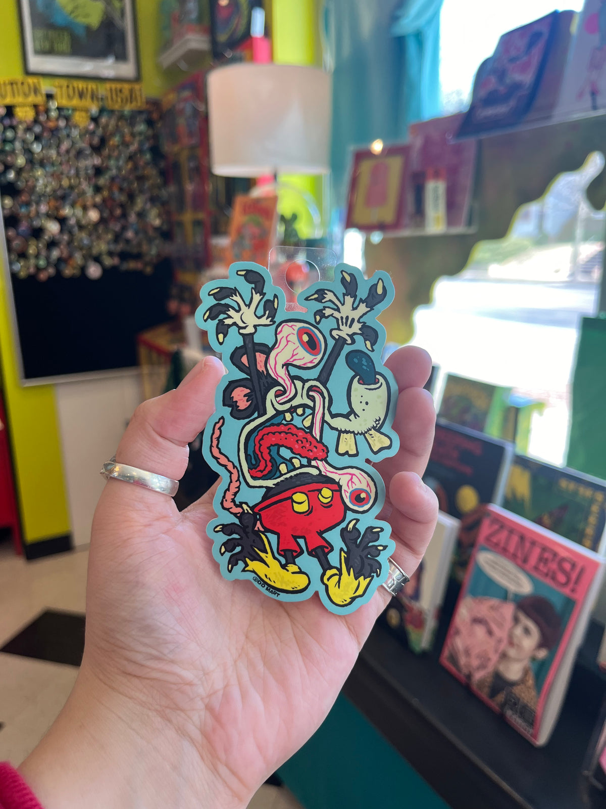 ODD MART Messed up Muckey Sticker!