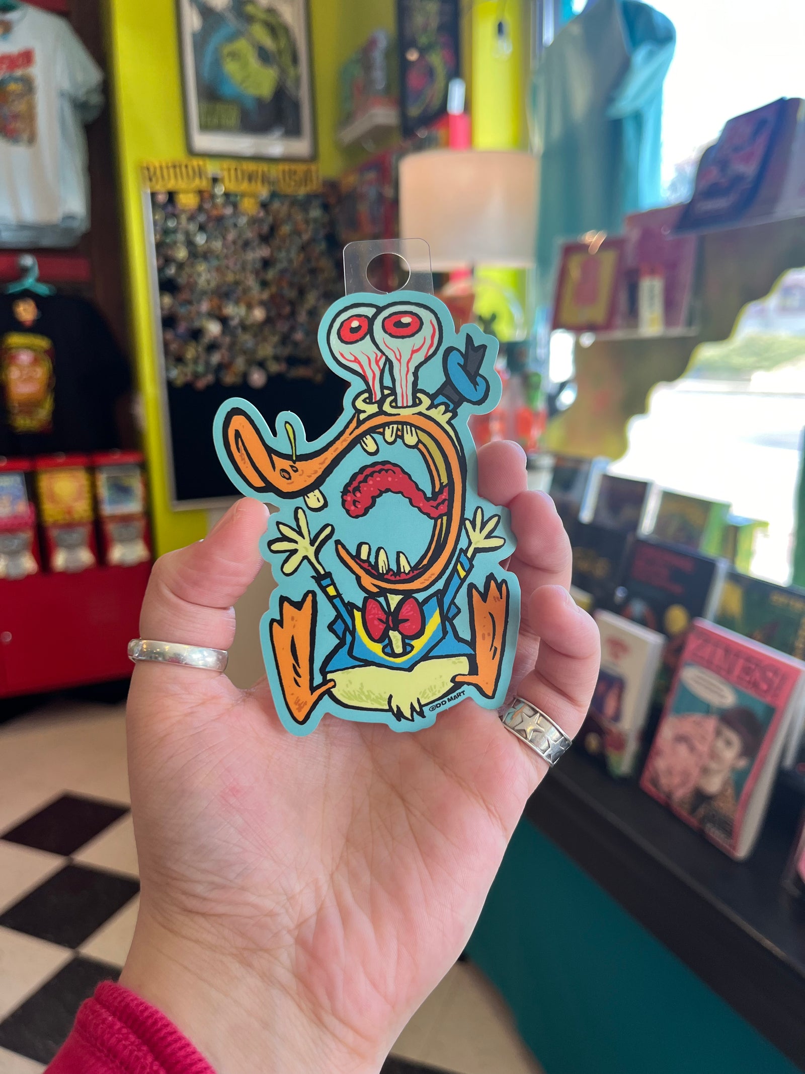 ODD MART Deranged Dunald Sticker!