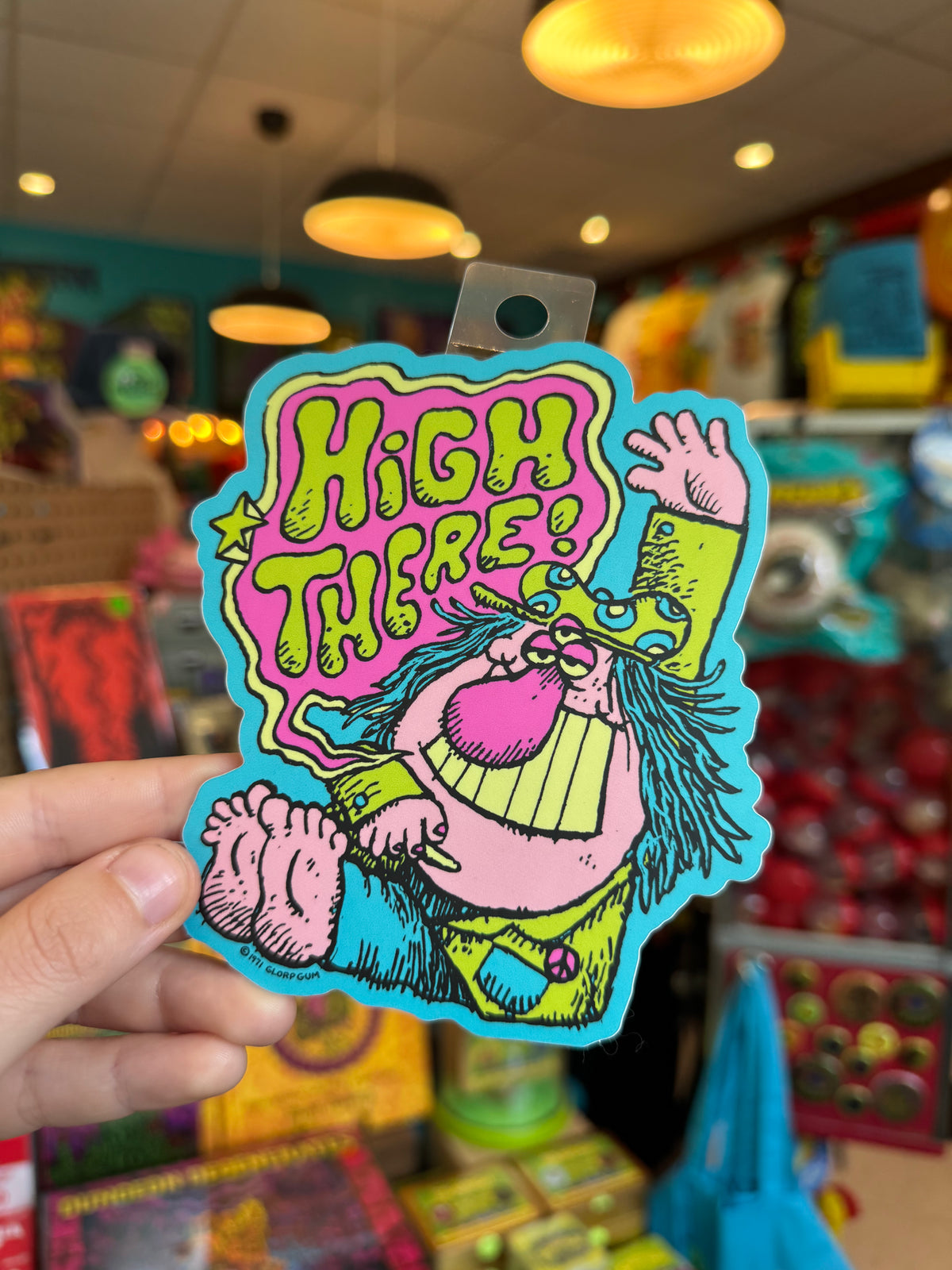 High There Sticker