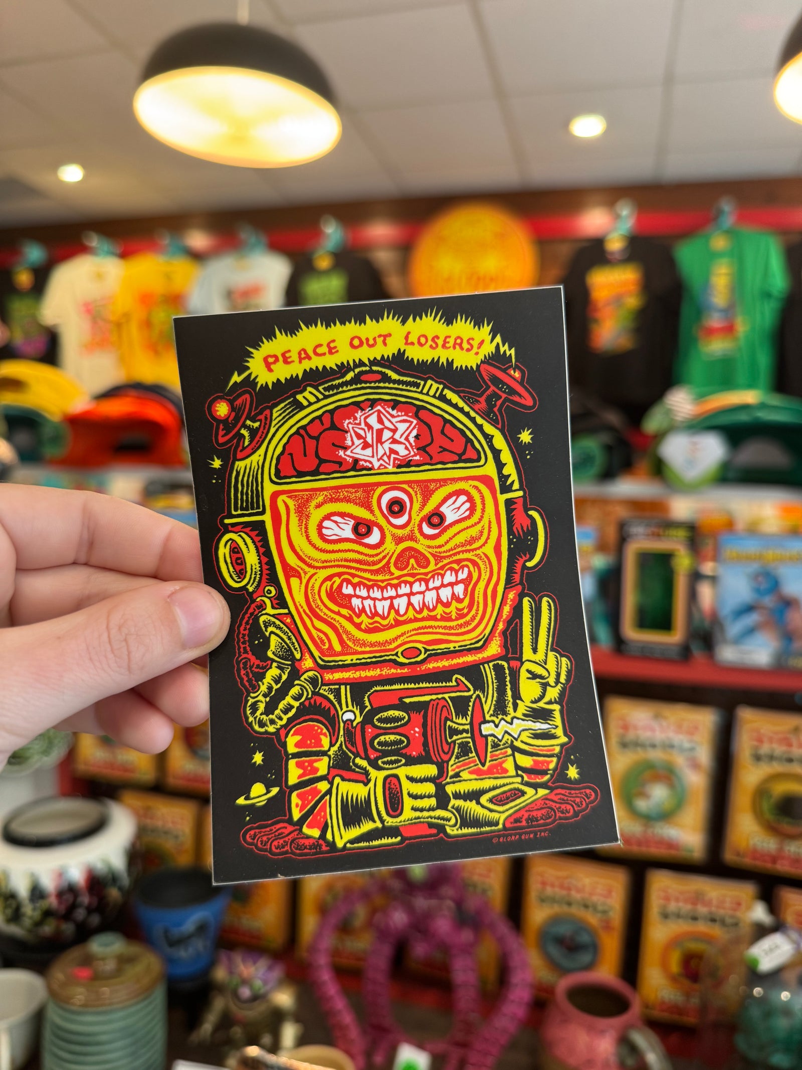 Peace Out Losers Sticker