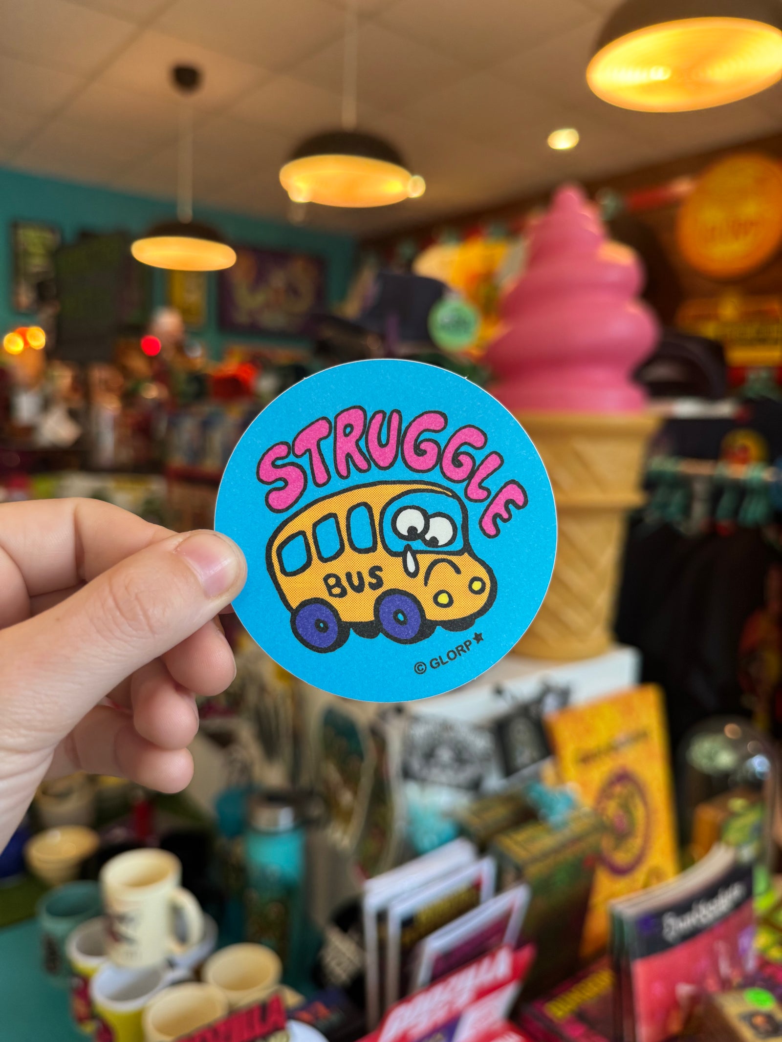 Struggle Bus Sticker