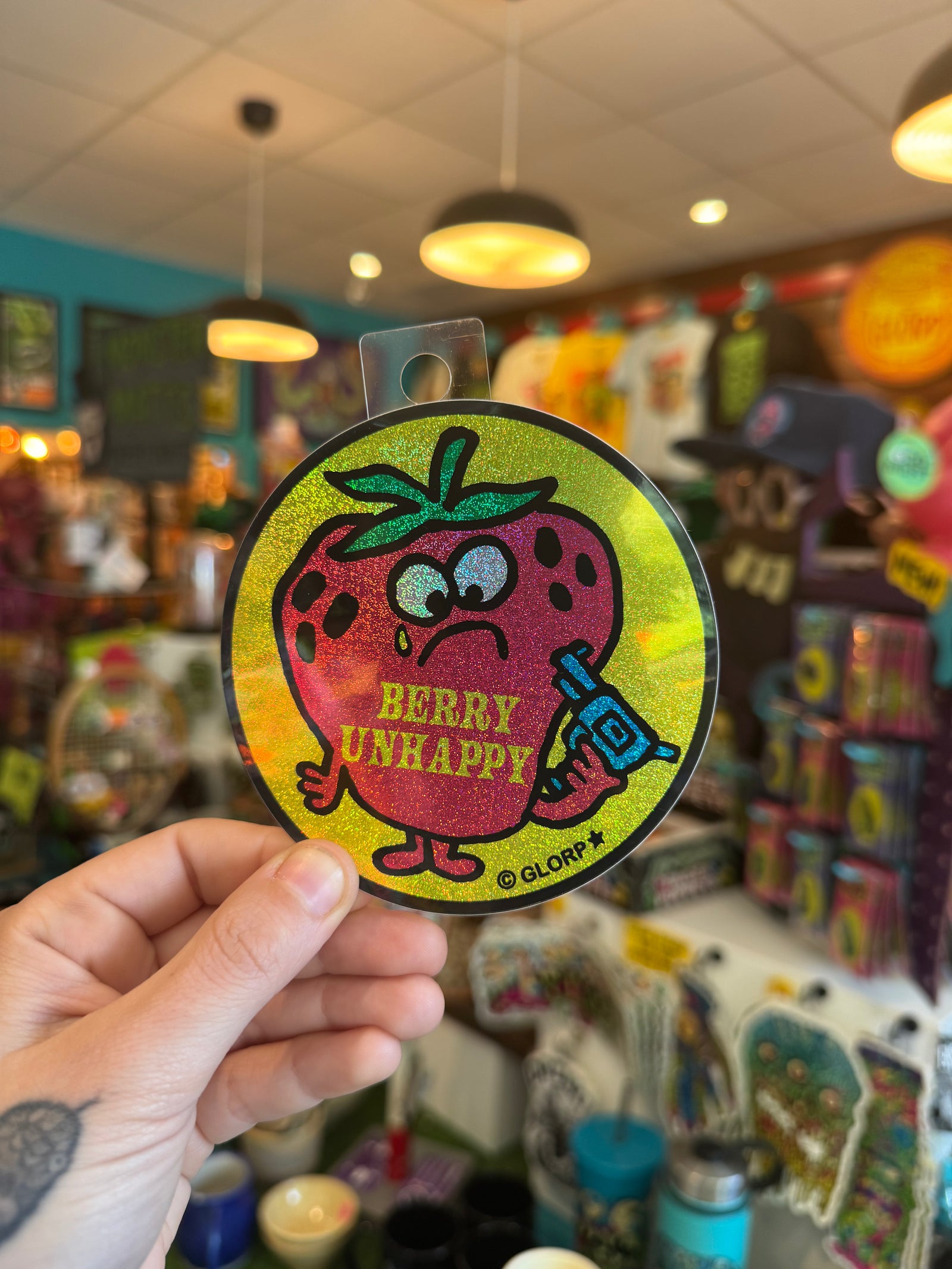 Berry Unhappy Sticker