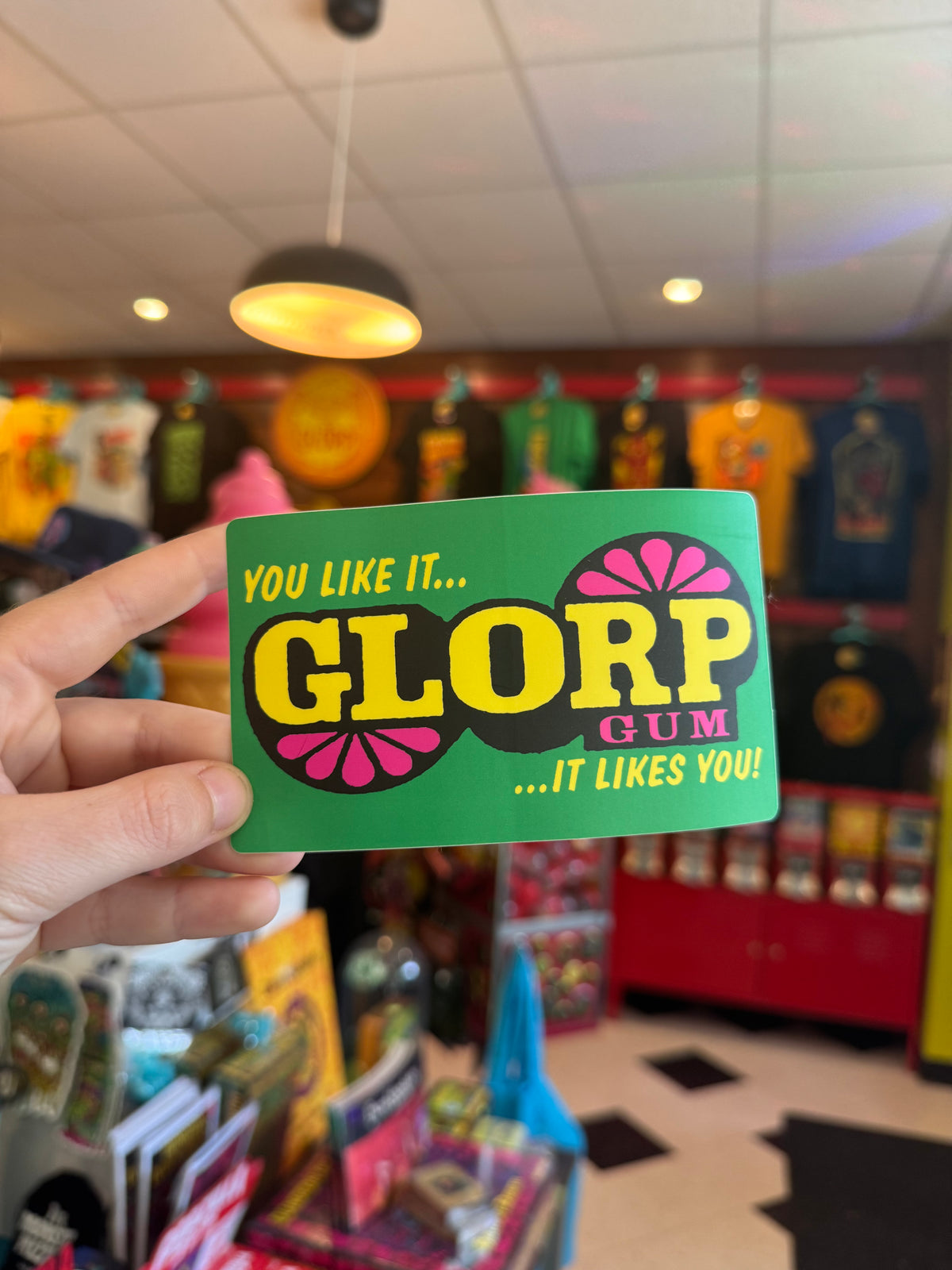 Glorp Gum Sticker! You like it… it likes you!