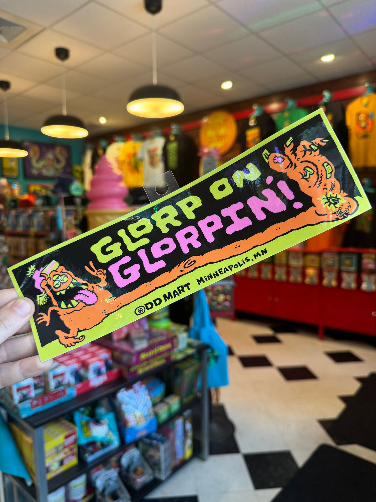 Odd Mart Glorp on Glorpin! Bumper Sticker