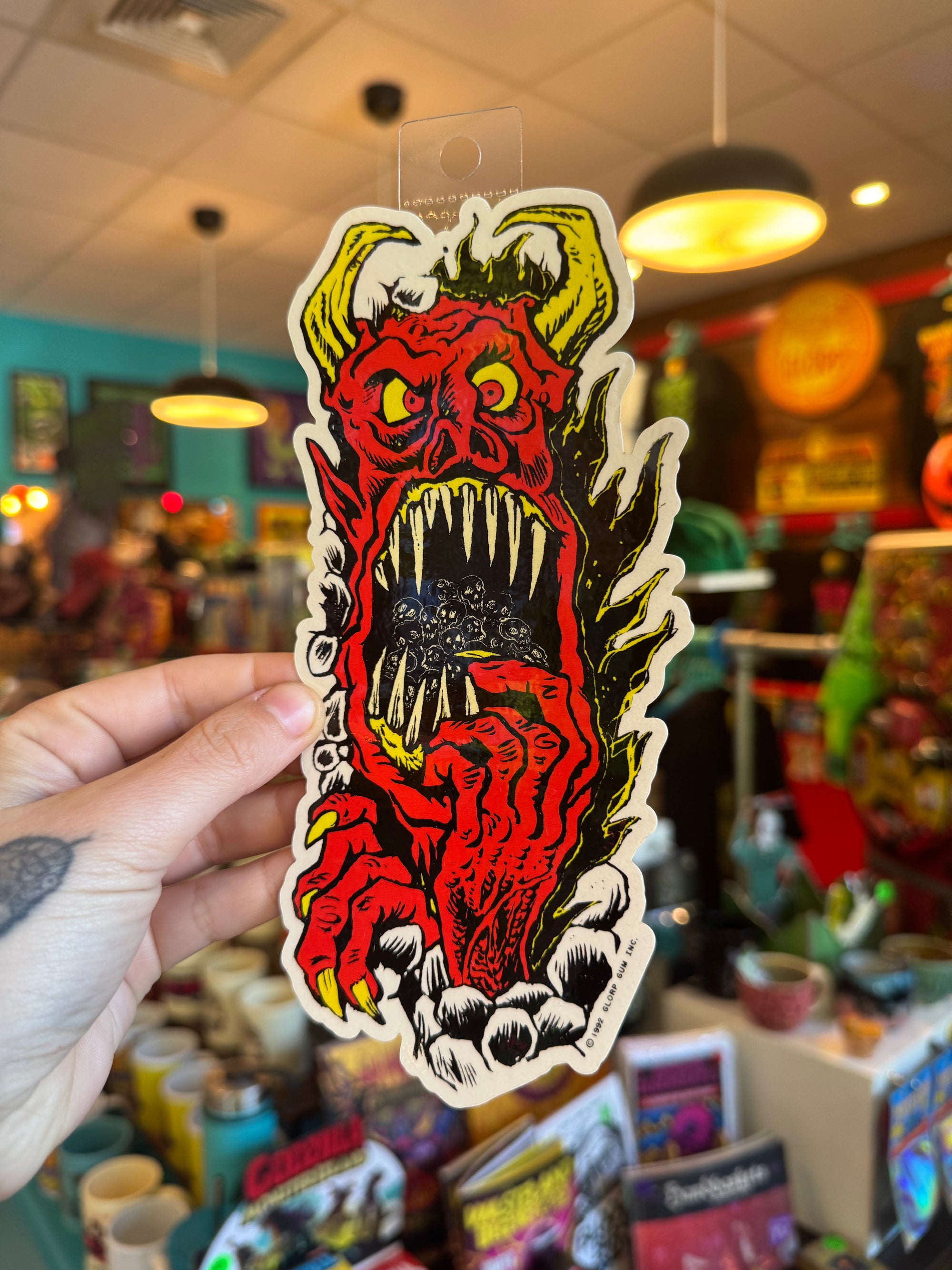 Devil Death Cave Waterbottle Sticker