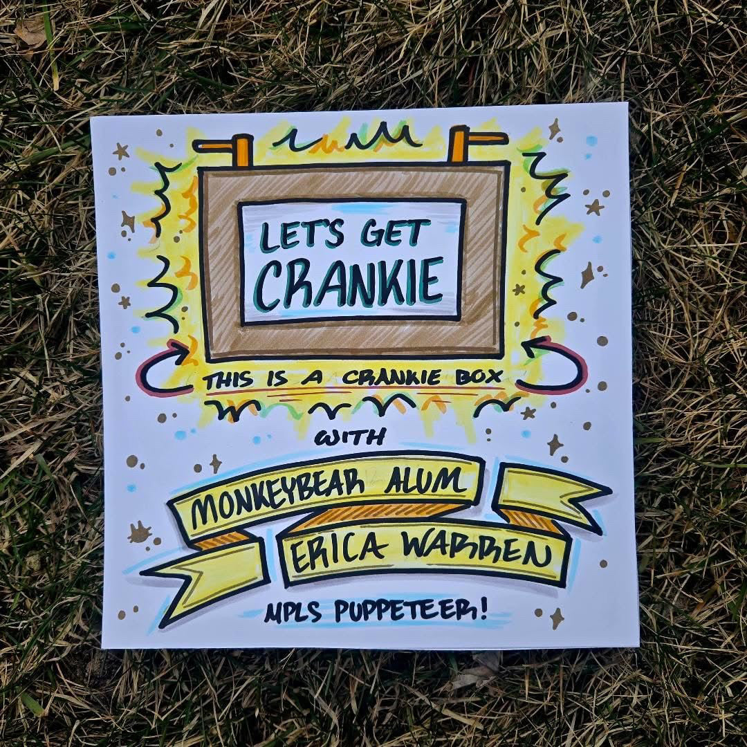 Crankie theater box class with Erica Warren on April 18th