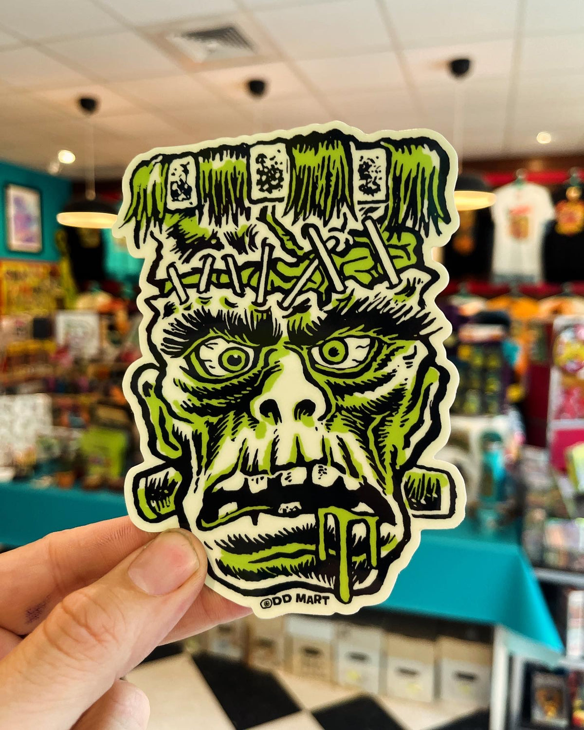 GLOW IN THE DARK DEAD DUDE STICKER