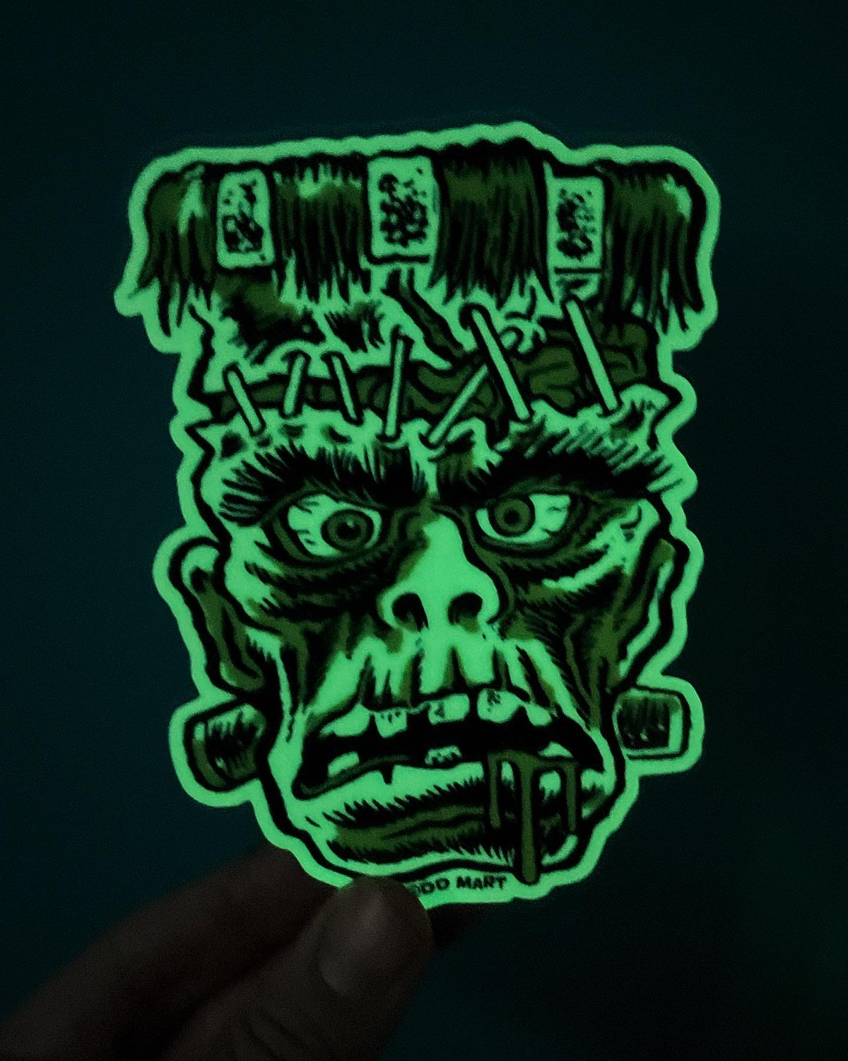 GLOW IN THE DARK DEAD DUDE STICKER