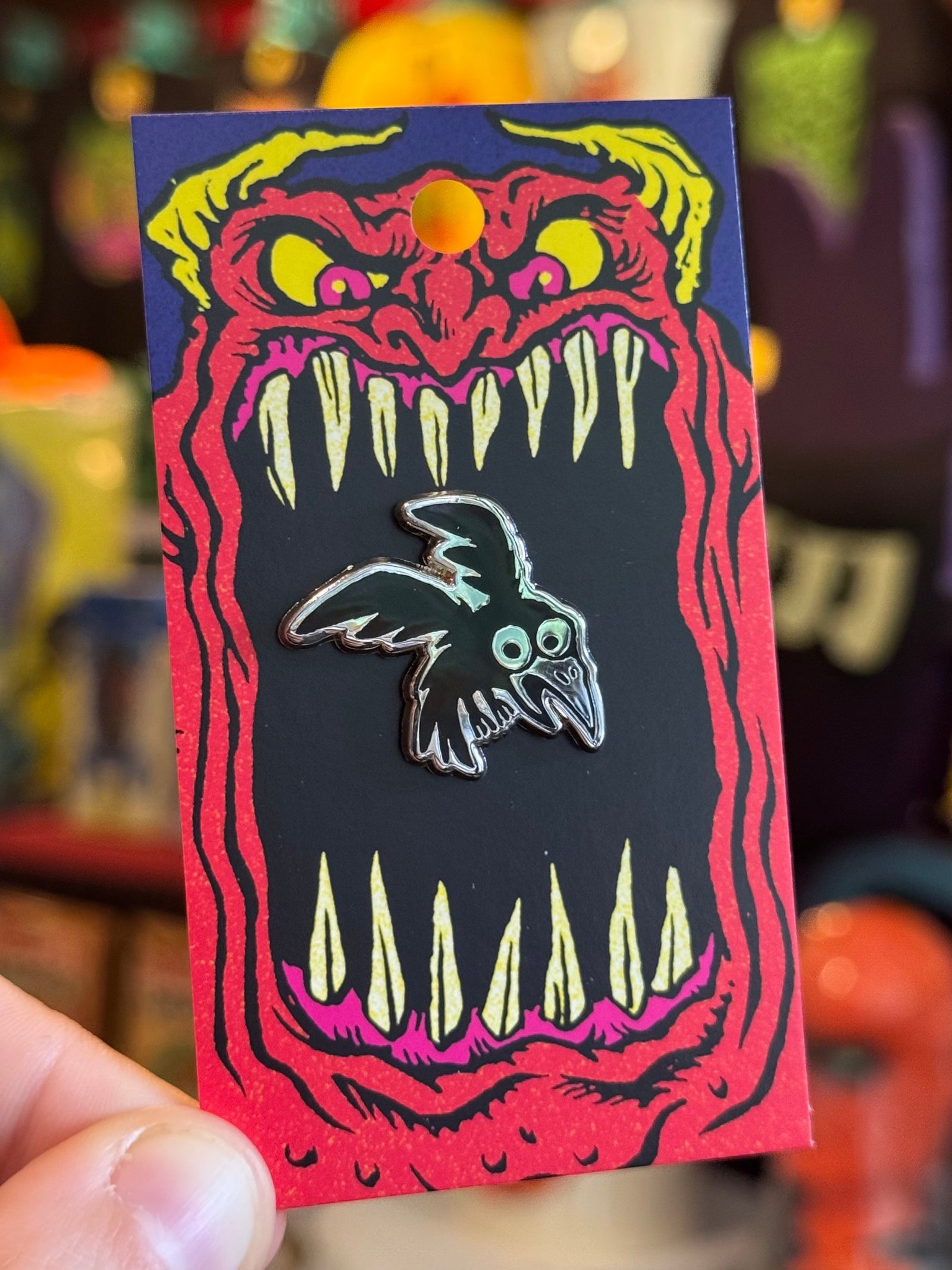 Crazy Crow Pin