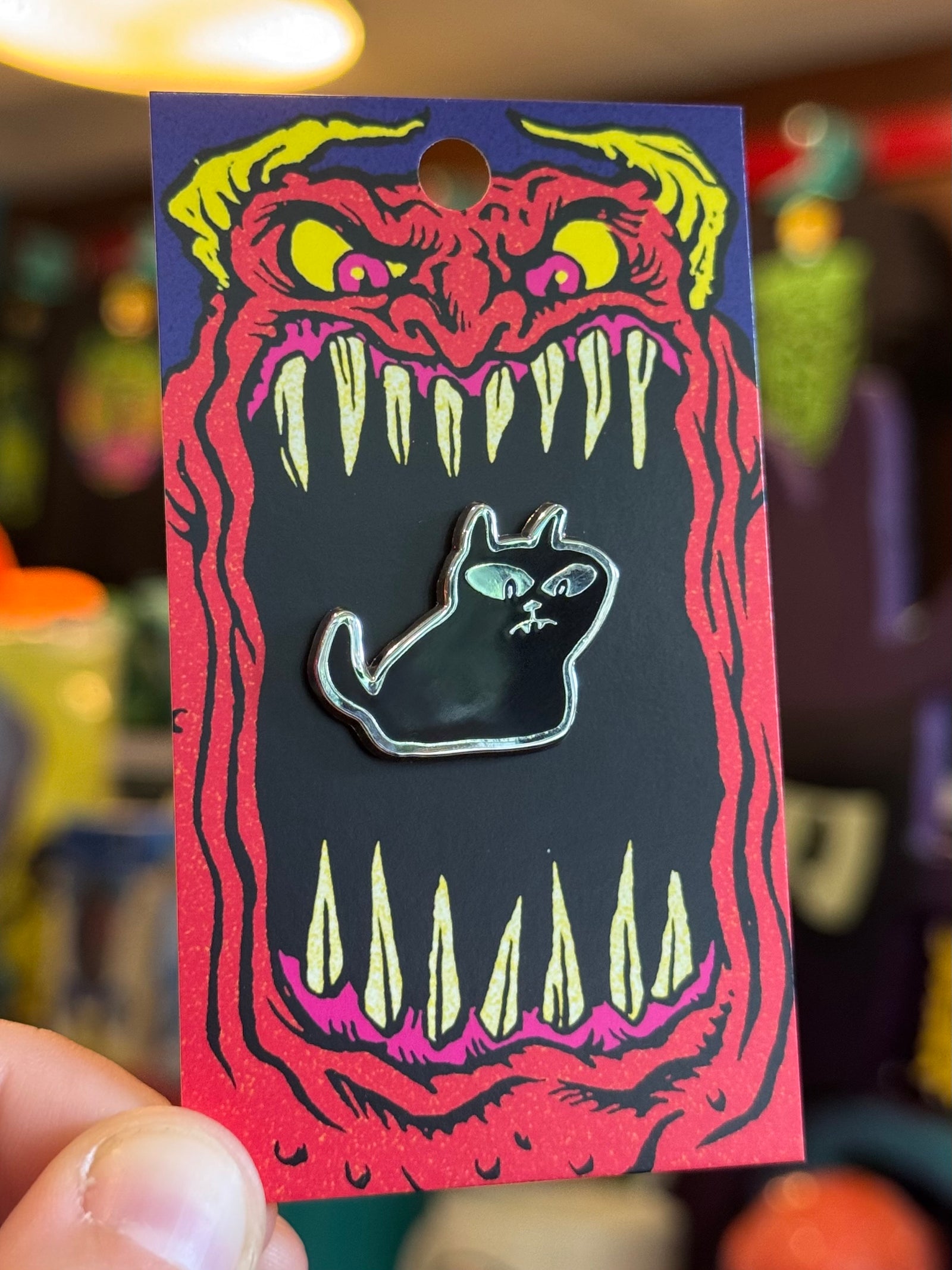 Frowny Feline Pin