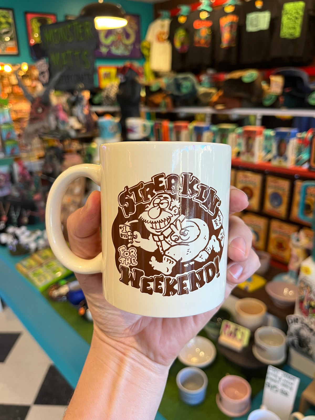 ODD MART Streakin&#39; For the weekend mug!