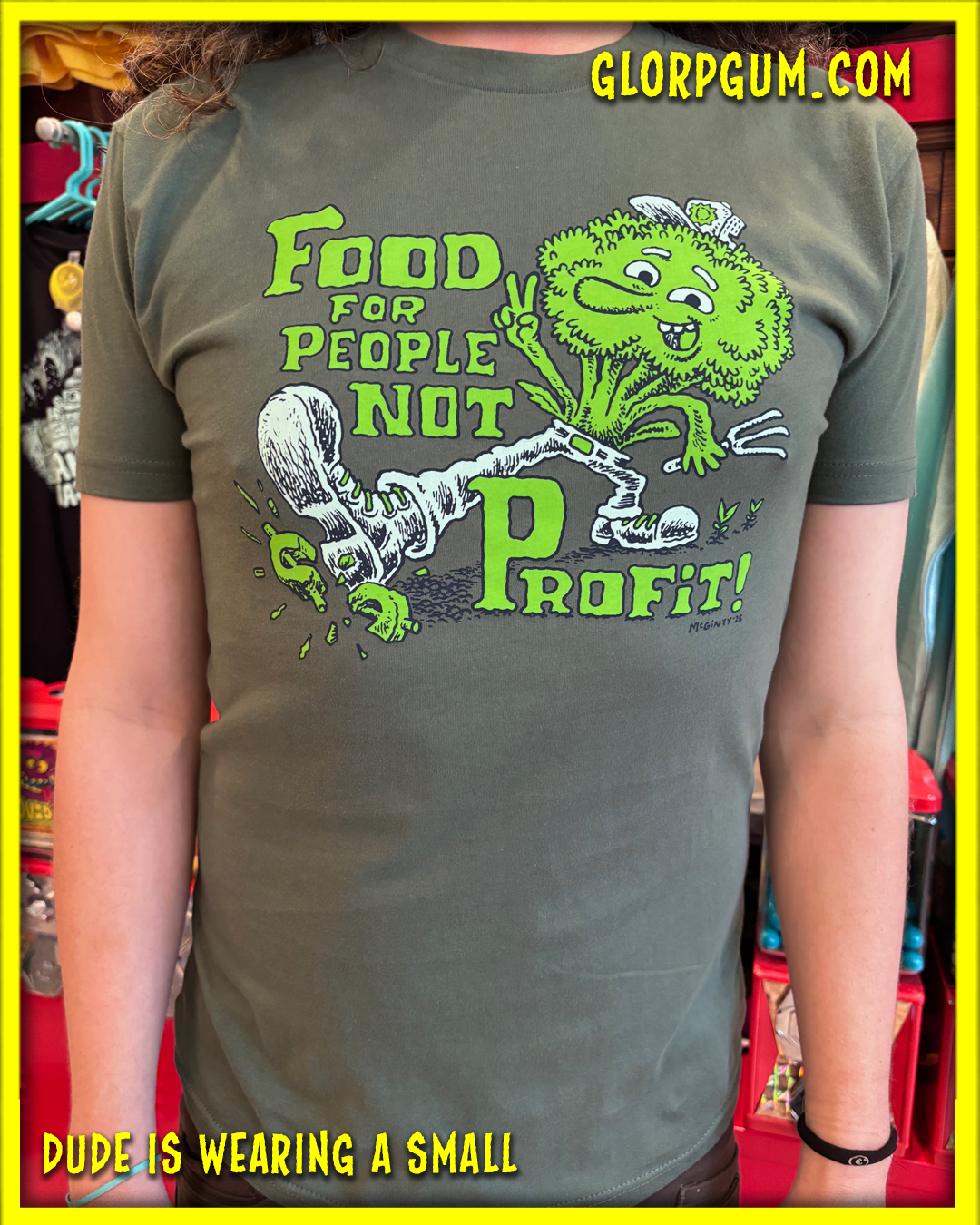 GLORP Hep Chew! (with FREE Food for People not Profit T-Shirt!)