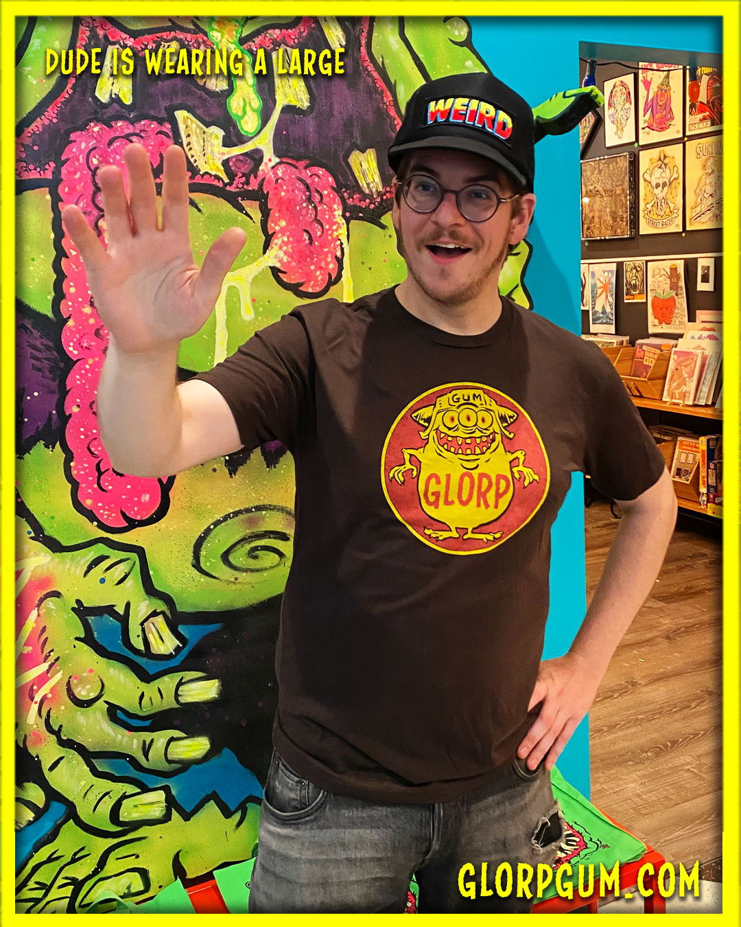 GLORP Hep Chew (with FREE Brown GLORP Logo T-Shirt)