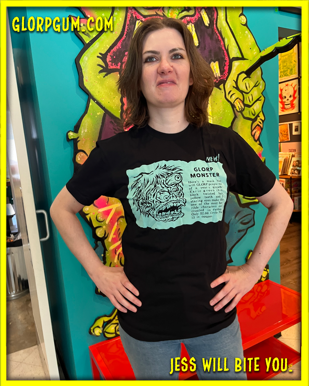 GLORP Fright Bite! (With FREE Glowing GLORP Monster-Shirt!)