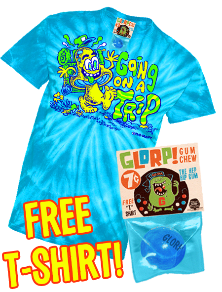 GLORP Gum Chew (with FREE Going on a trip! T-shirt!)