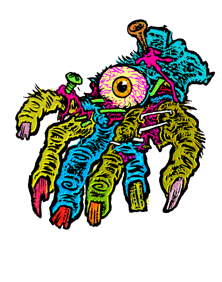 GLORP Horrible Hand Sticker!