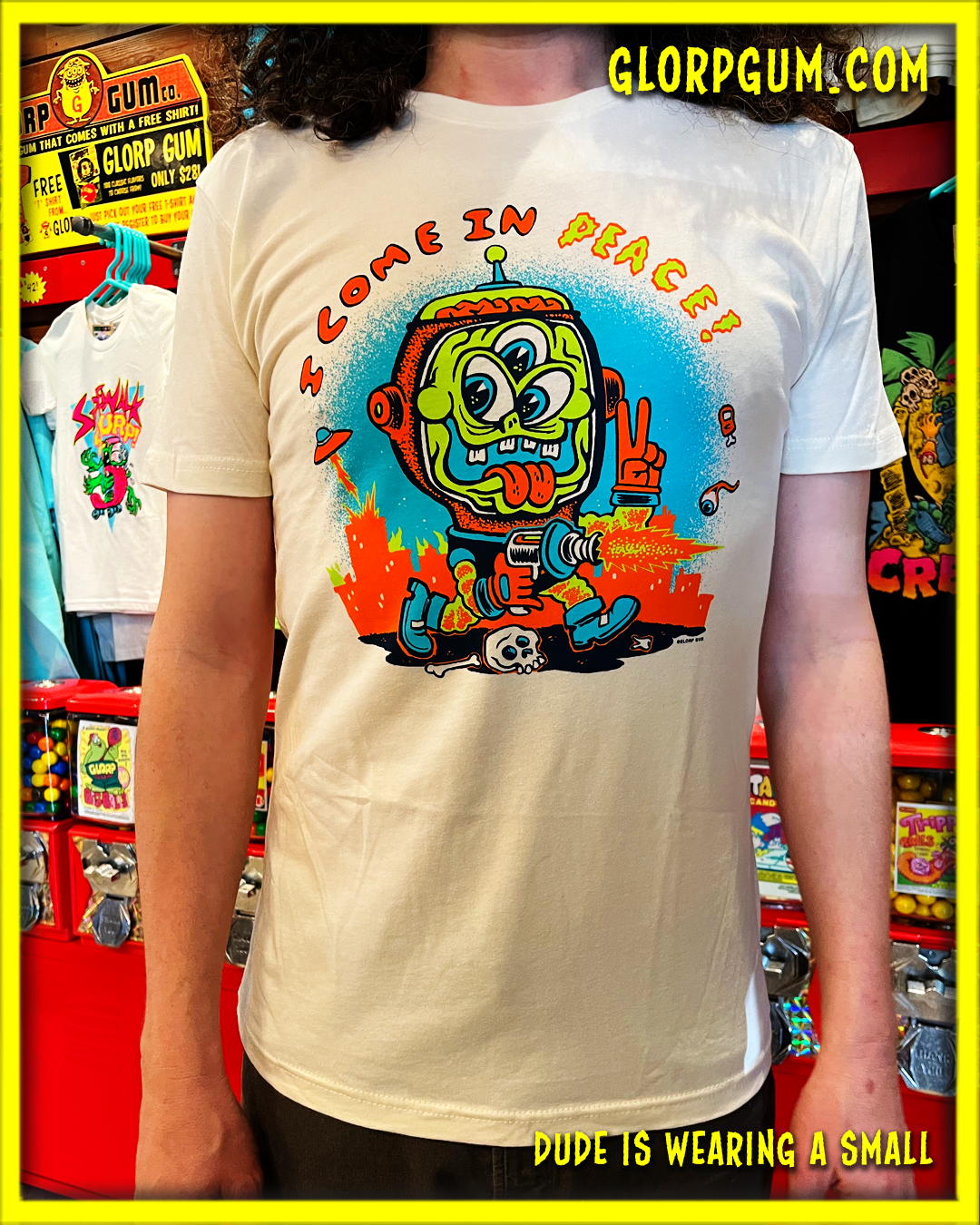 GLORP Gum Chew! (with FREE I come in peace T-shirt!)
